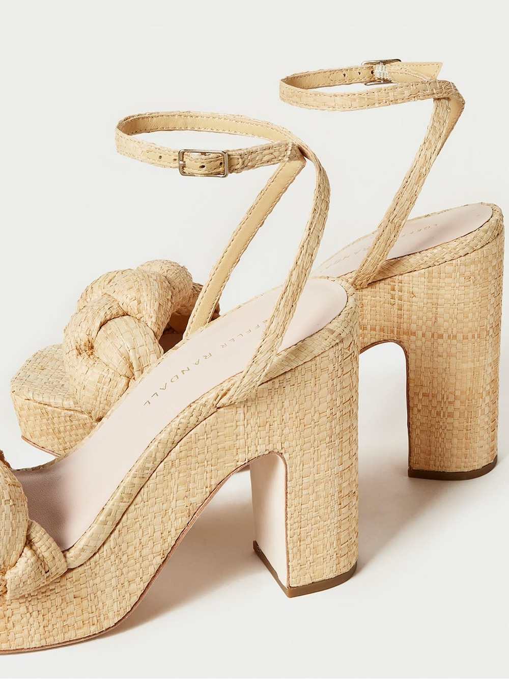 Loeffler Randall Fae Braided Raffia Platform Sandals 9.5 $425 - Picture 2 of 10